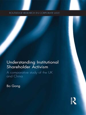cover image of Understanding Institutional Shareholder Activism
